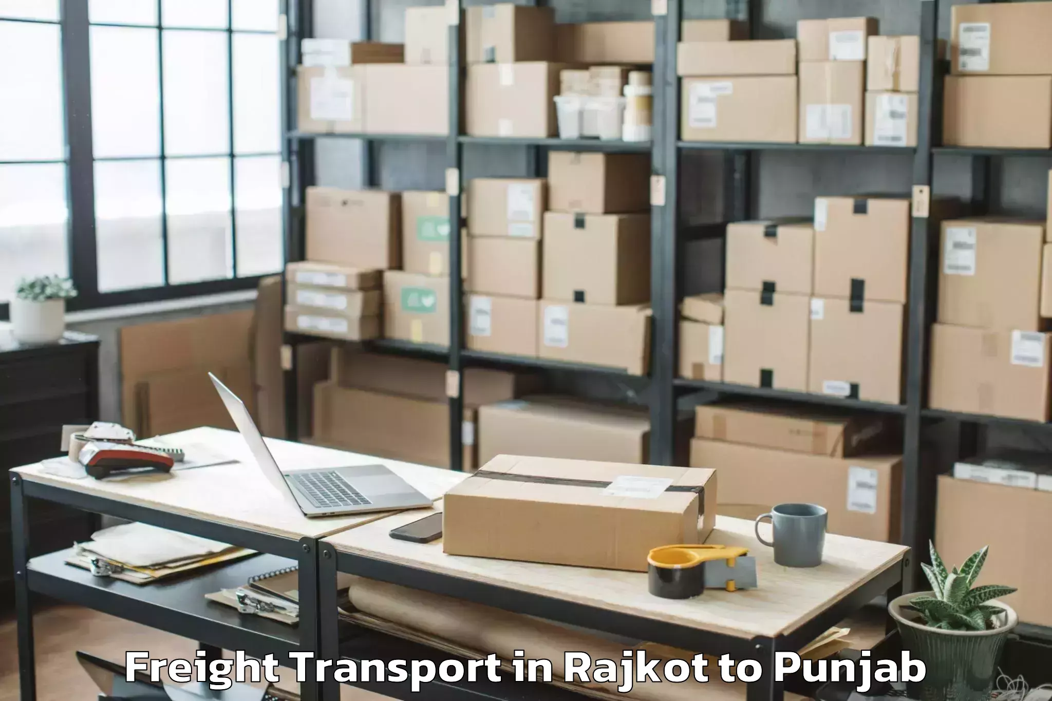 Discover Rajkot to Dav University Jalandhar Freight Transport